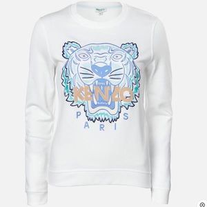 KENZO Women's Actua Tiger Sweatshirt - White